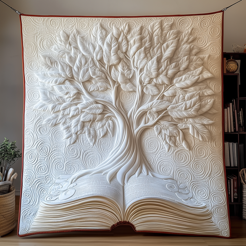 Whispers of the Forest Library Quilted Blanket GFTOTP2051