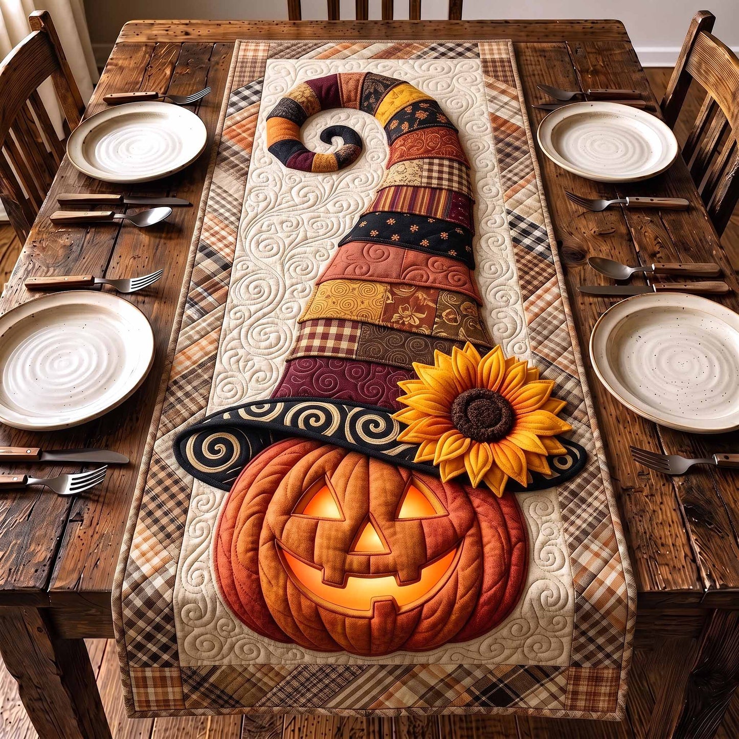 Pumpkin Magic Quilted Table Runner GFTOTP20562