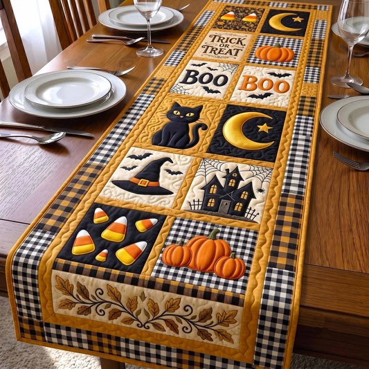 Halloween Patchwork Quilted Table Runner GFTOTP20565
