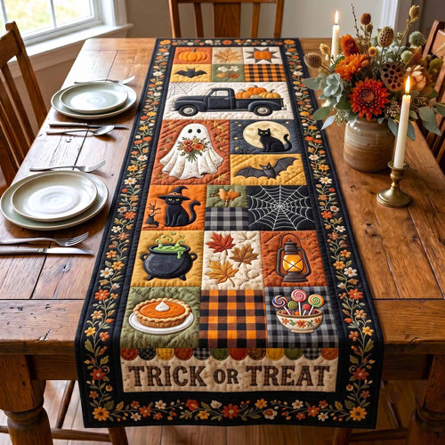 Halloween Patchwork Quilted Table Runner GFTOTP20566