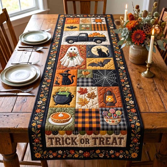 Halloween Patchwork Quilted Table Runner GFTOTP20566