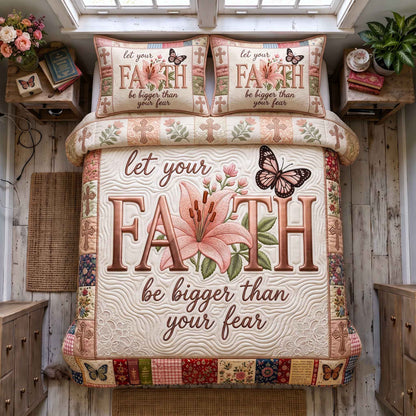 Floral Faith 3-Piece Quilted Bedding Set GFTOTP20592