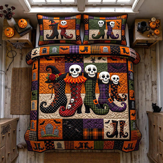 Wicked Magical Boots 3-Piece Quilted Bedding Set GFTOTP20601