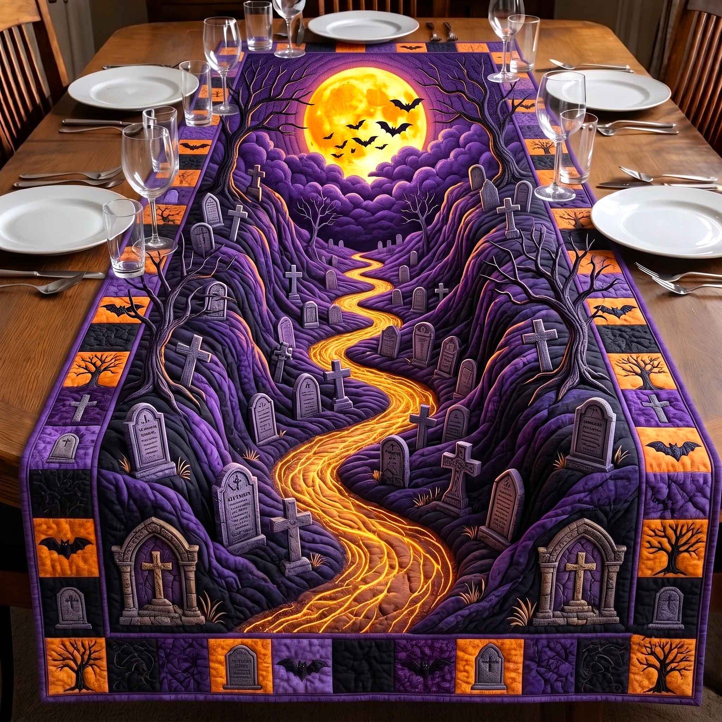 Haunted Tunnel Quilted Table Runner GFTOTP20604