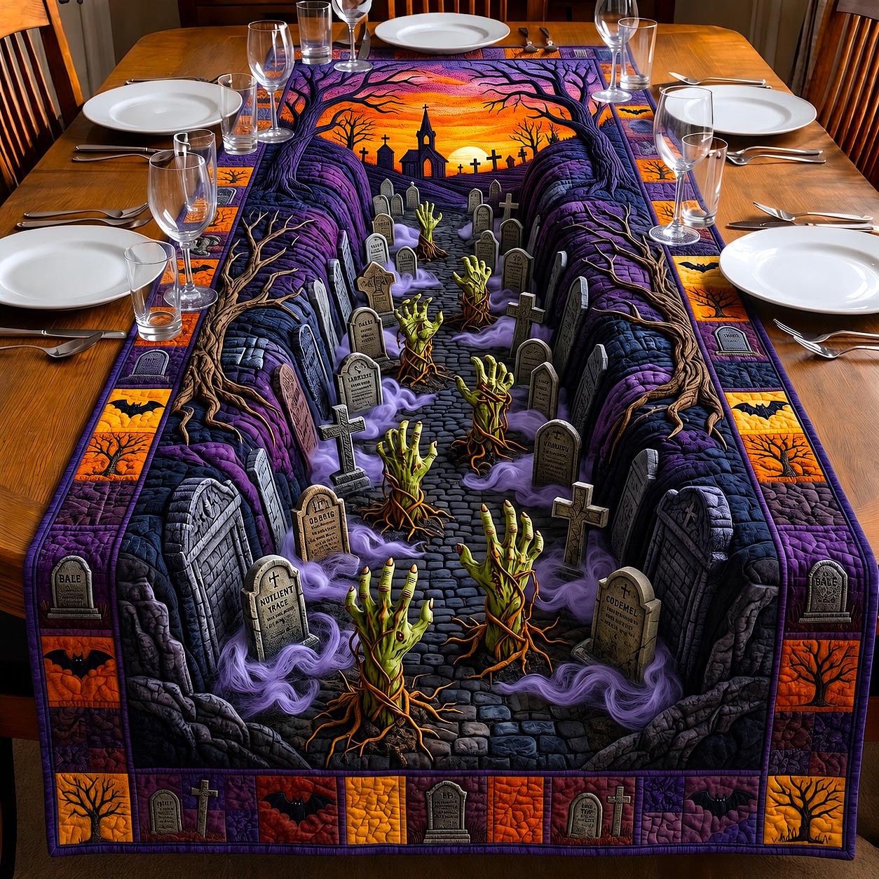 Haunted Tunnel Quilted Table Runner GFTOTP20605