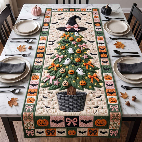 Halloween Evergreen Quilted Table Runner GFTOTP20661