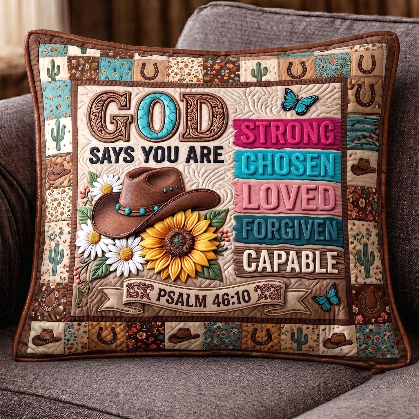Western Grace Quilted Pillow Case GFTOTP20669
