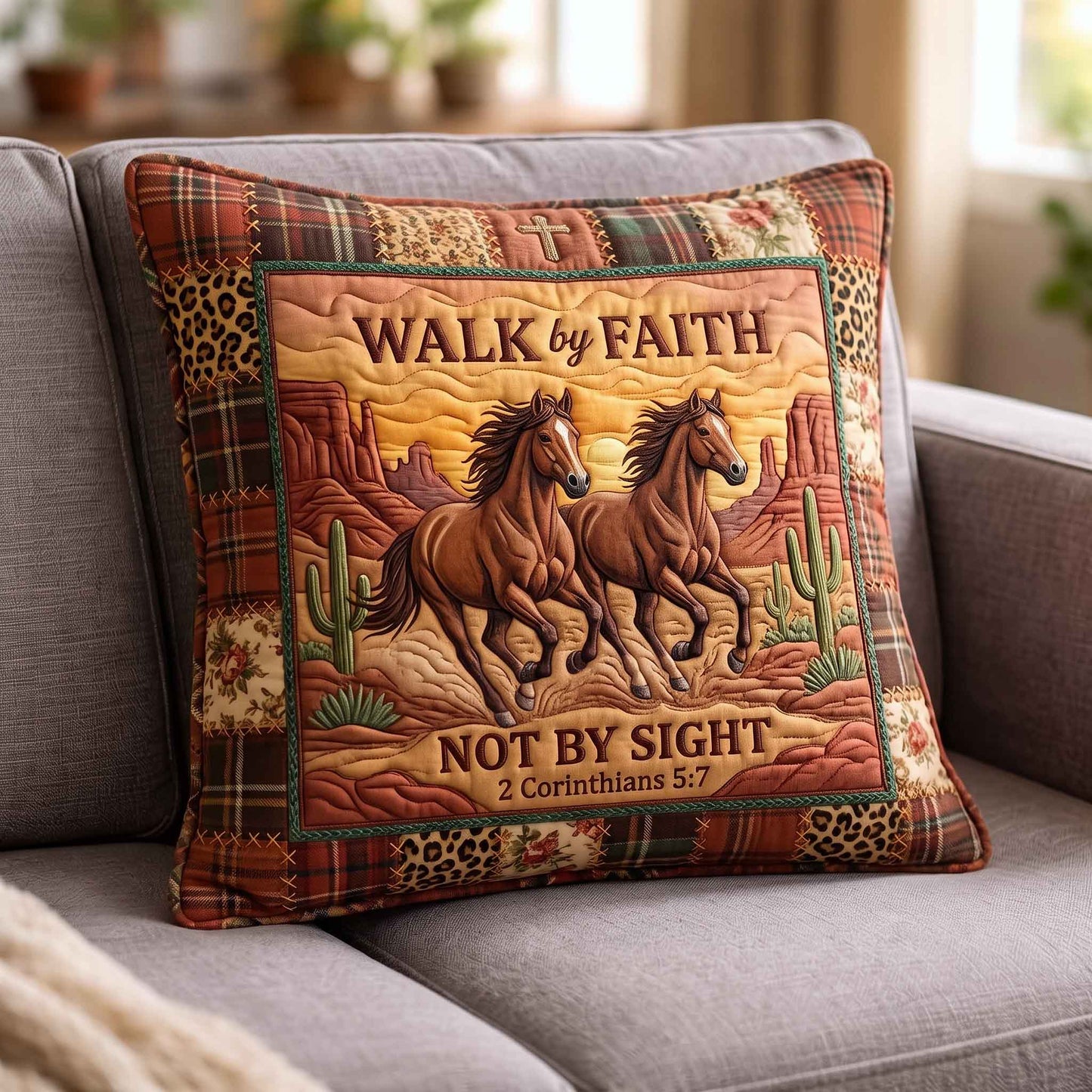 Western Grace Quilted Pillow Case GFTOTP20670
