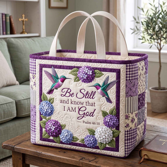 Floral Bible Quilted Storage Basket GFTOTP20689