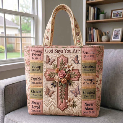 Floral Bible Quilted Tote Bag GFTOTP20691C1