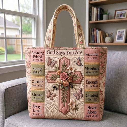 Floral Bible Quilted Tote Bag GFTOTP20691C1