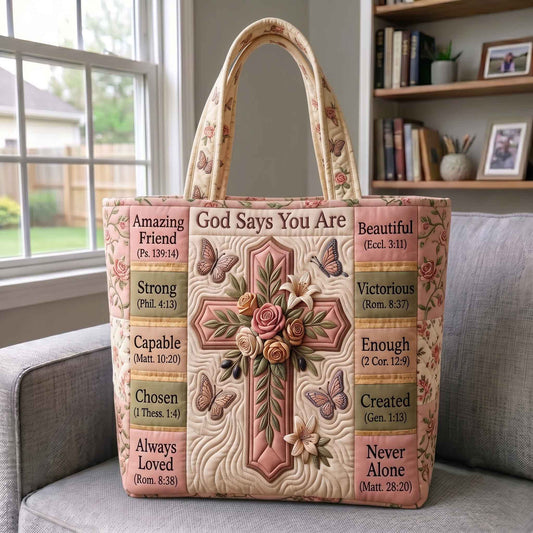 Floral Bible Quilted Tote Bag GFTOTP20691C1