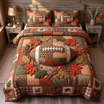 Autumn Gridiron 3-Piece Quilted Bedding Set GFTOTP20698