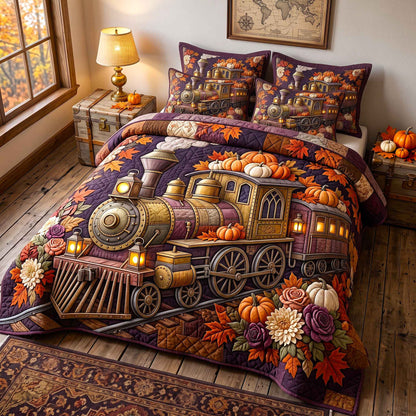 Autumn Express 3-Piece Quilted Bedding Set GFTOTP20722