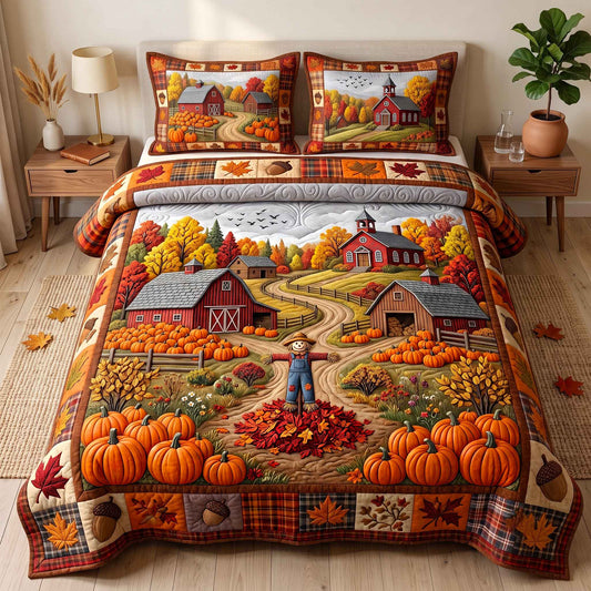 Autumn Homestead 3-Piece Quilted Bedding Set GFTOTP20725