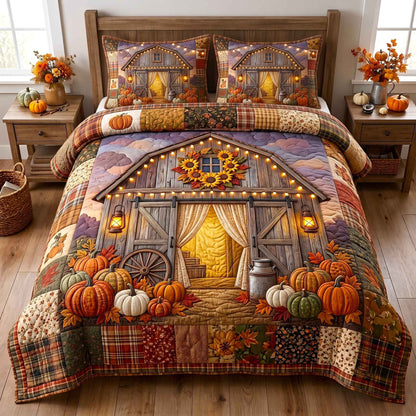 Autumn Homestead 3-Piece Quilted Bedding Set GFTOTP20728