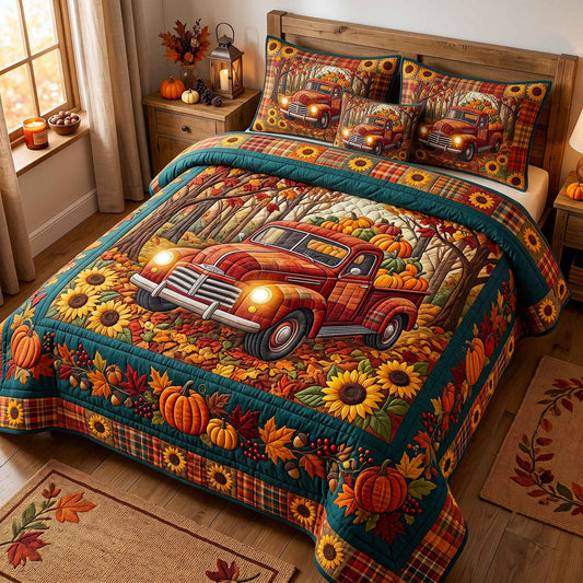 Autumn Homestead 3-Piece Quilted Bedding Set GFTOTP20729