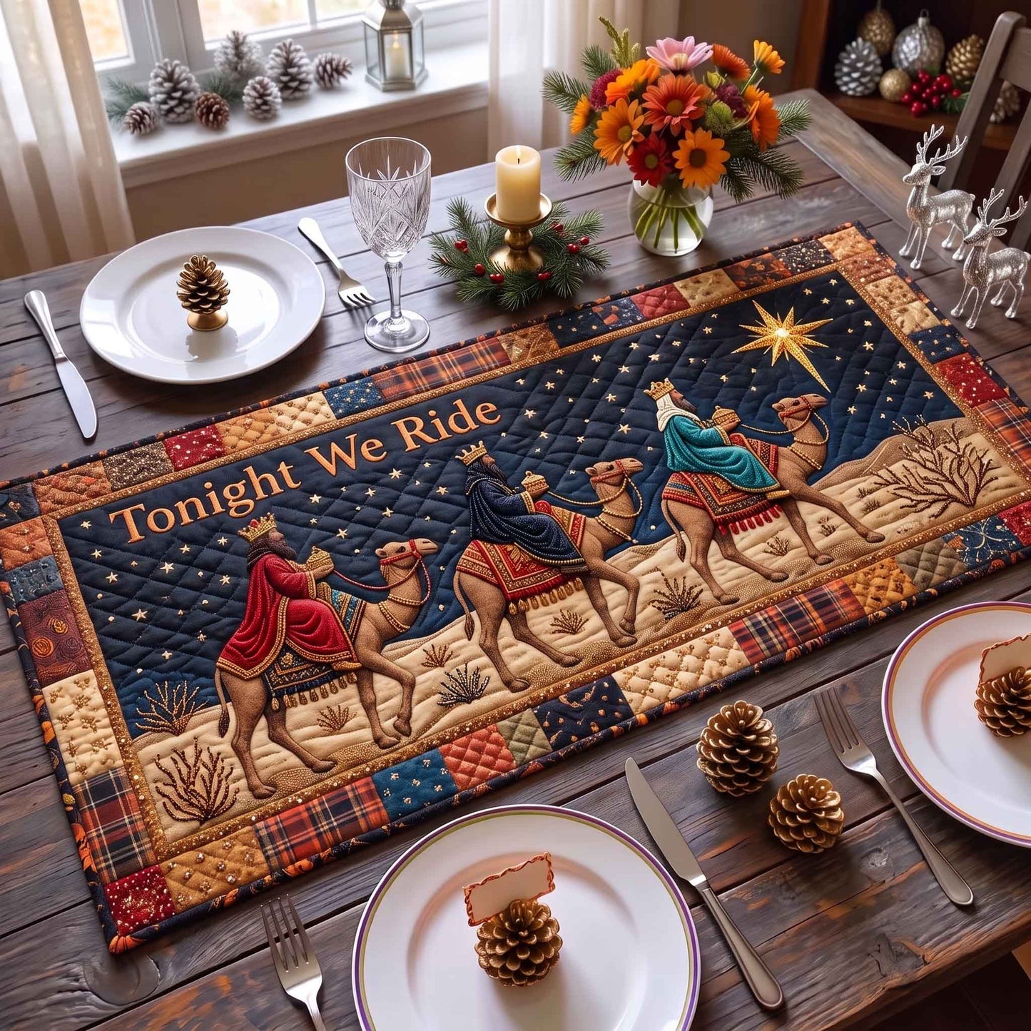 Three Wise Men Quilted Table Runner GFTOTP20819