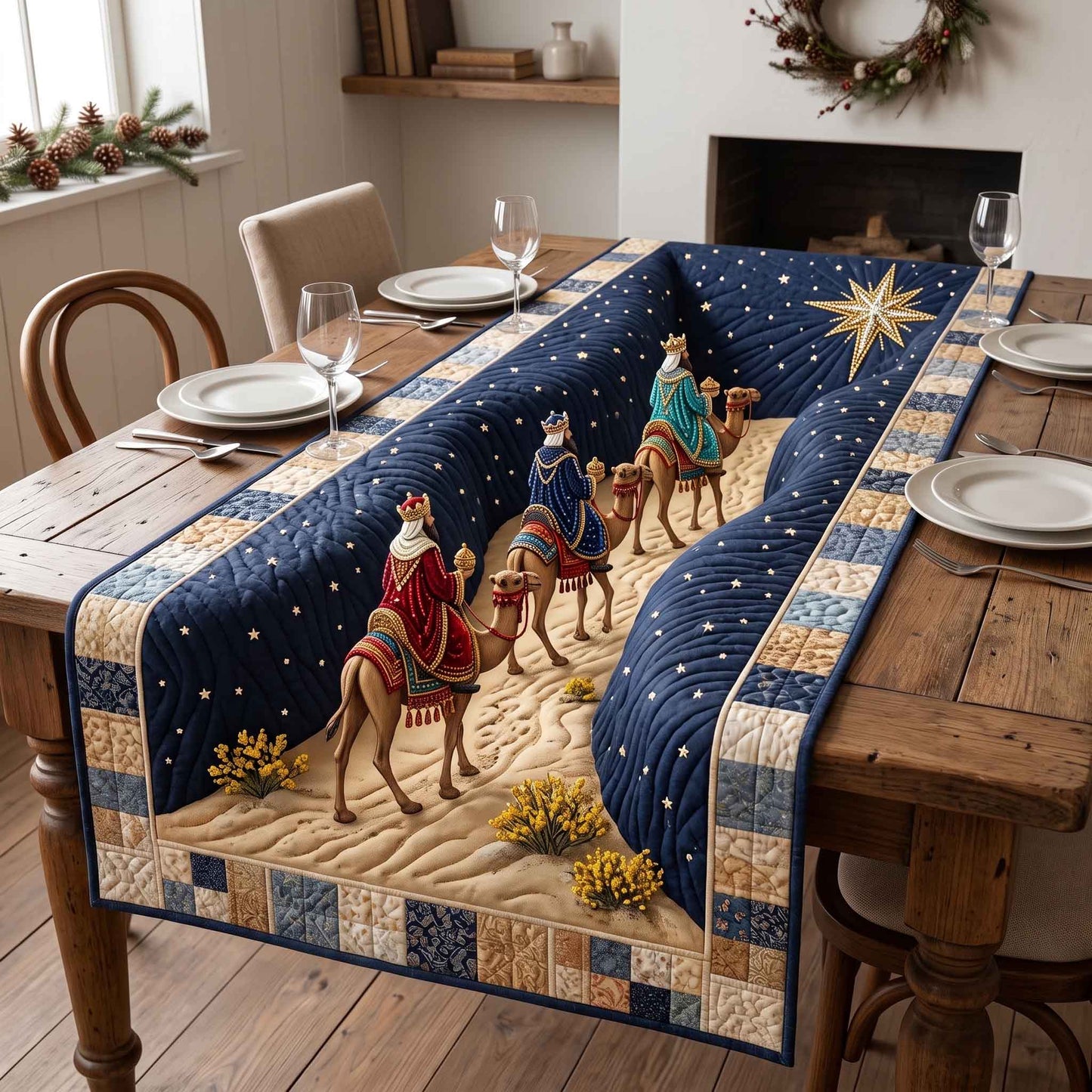 Three Wise Men Quilted Table Runner GFTOTP20824