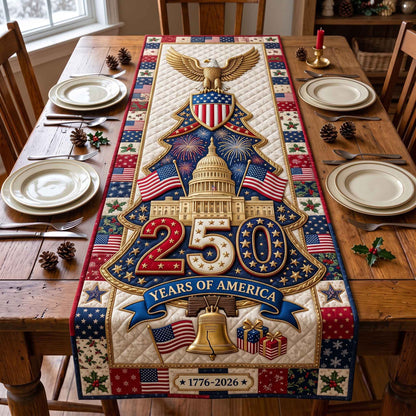 Liberty Evergreen Quilted Table Runner GFTOTP20829