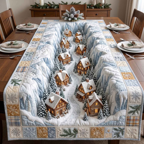 Christmas Lane Quilted Table Runner GFTOTP20830