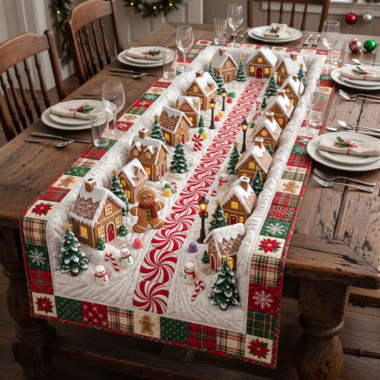 Christmas Lane Quilted Table Runner GFTOTP20832