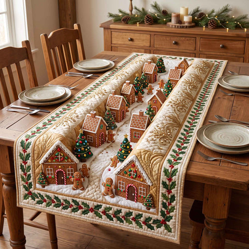 Christmas Lane Quilted Table Runner GFTOTP20835
