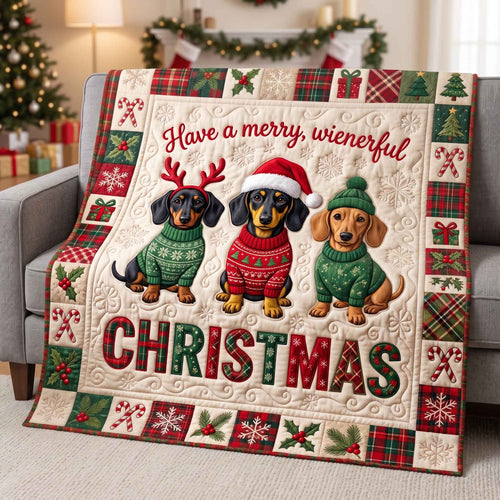 Holiday Wiener Quilted Blanket GFTOTP20863
