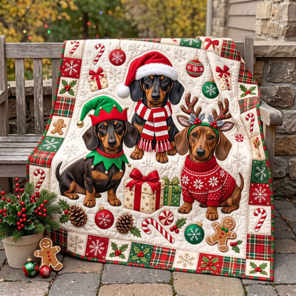 Holiday Wiener Quilted Blanket GFTOTP20864