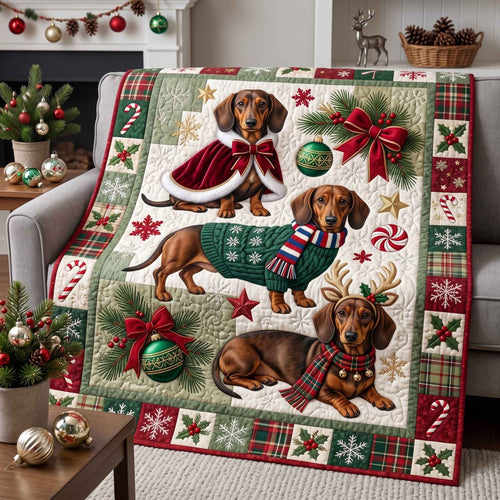 Holiday Wiener Quilted Blanket GFTOTP20865