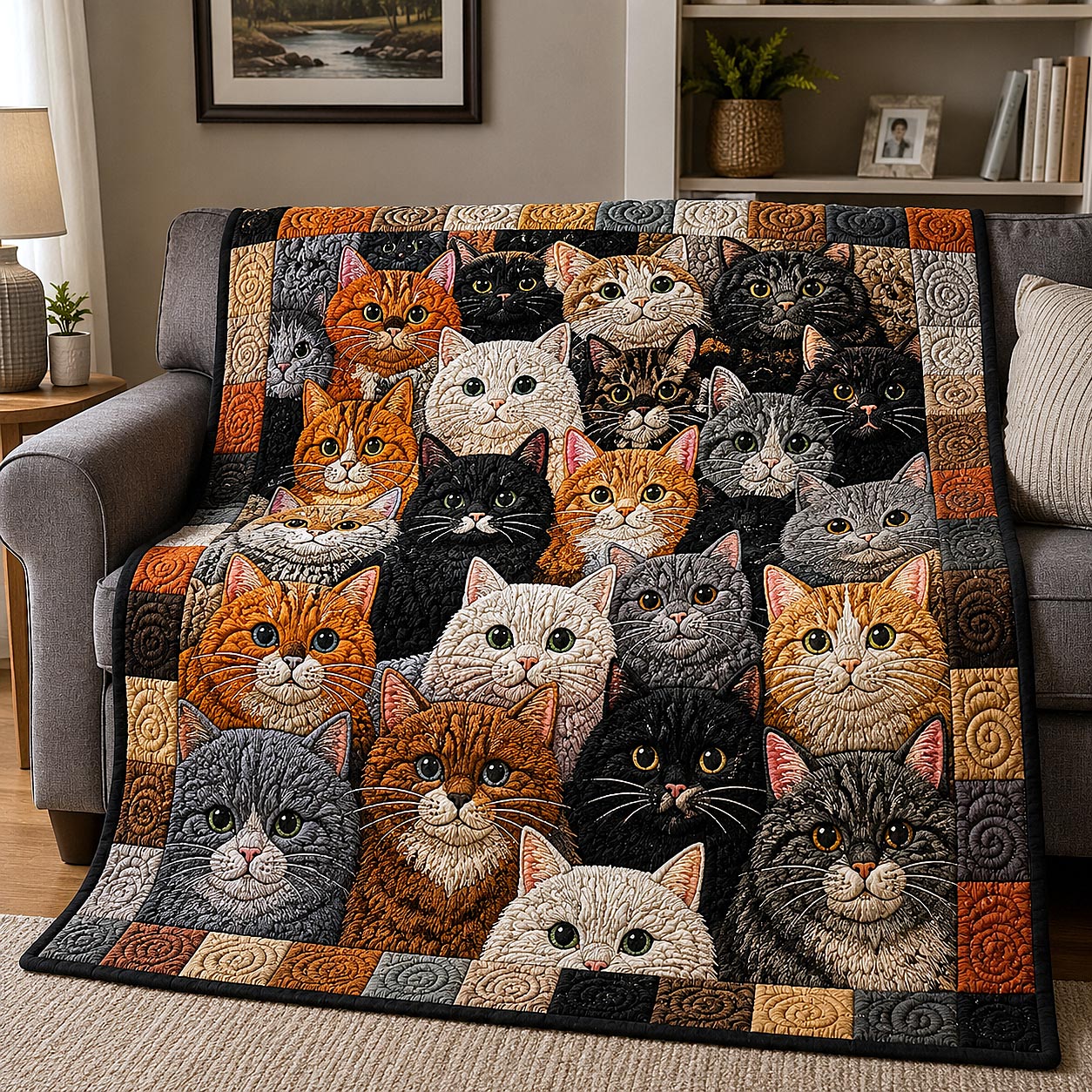 Whisker Crew Quilted Blanket GFTOTP20914