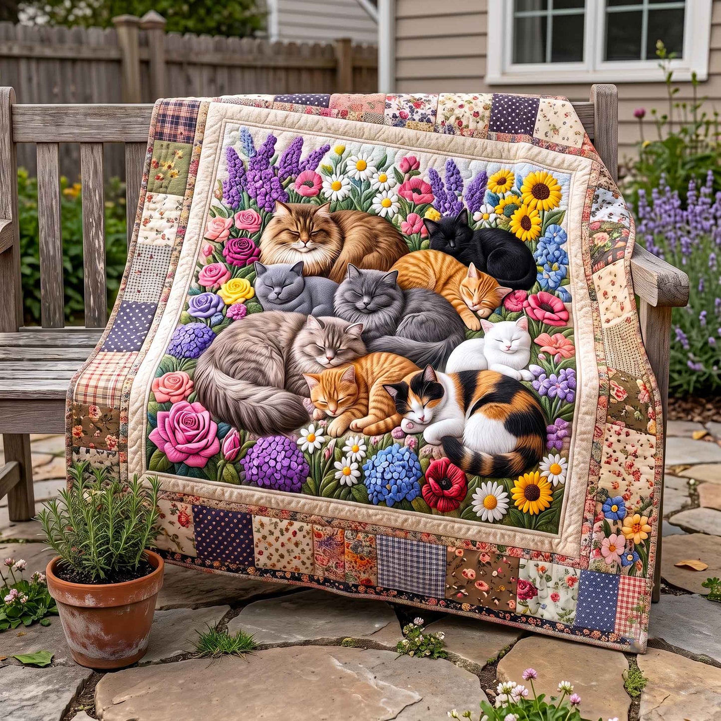 Whisker Crew Quilted Blanket GFTOTP20918