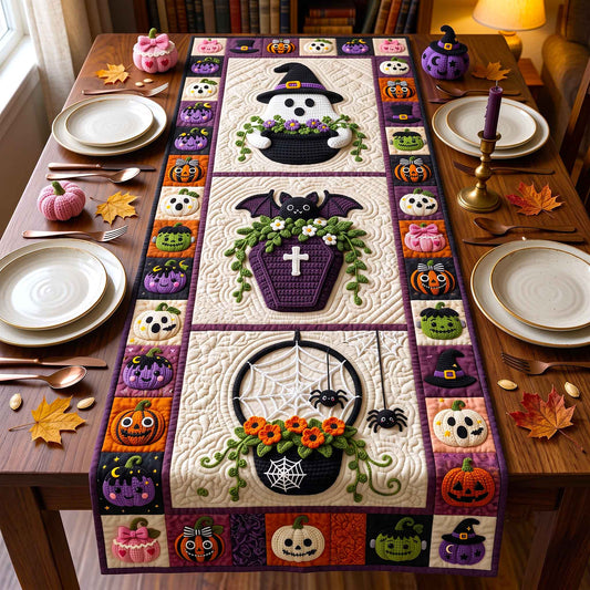 Spooky Crochet Quilted Table Runner GFTOTP20970