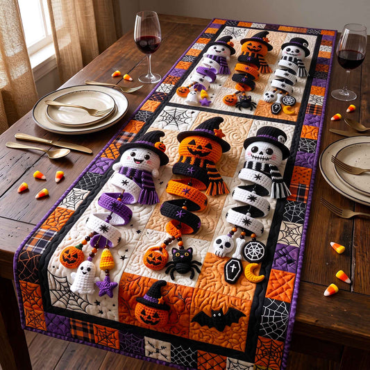 Spooky Crochet Quilted Table Runner GFTOTP20972