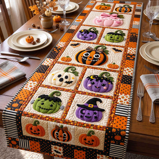 Spooky Crochet Quilted Table Runner GFTOTP20974