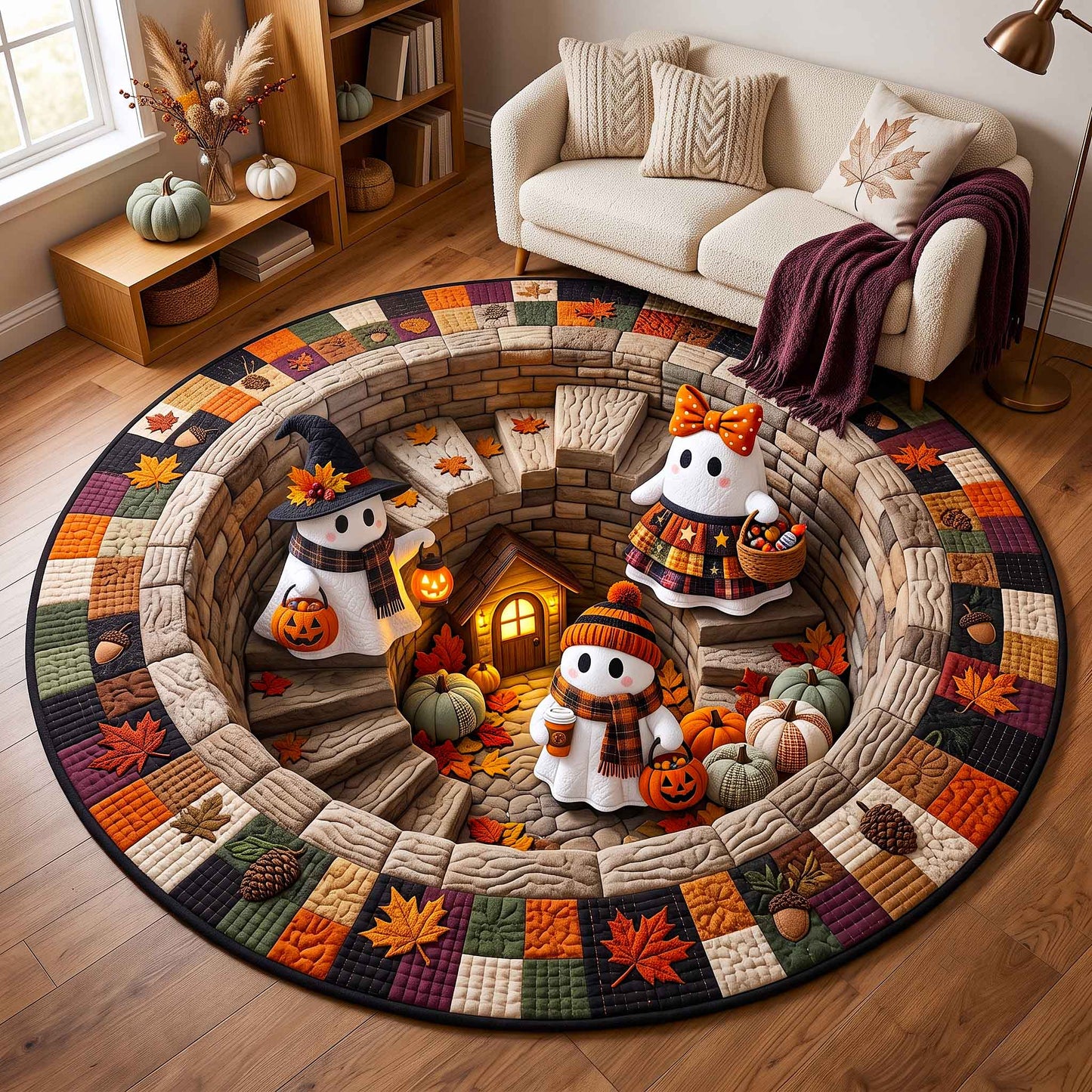 Autumn Boos Quilted Round Mat GFTOTP20981