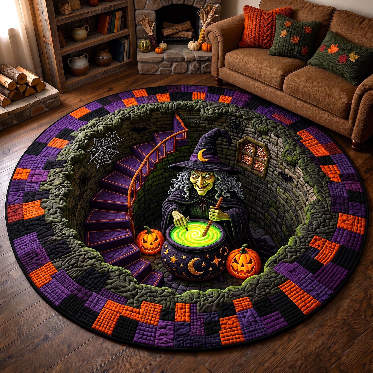 Wicked Witch Quilted Round Mat GFTOTP21003