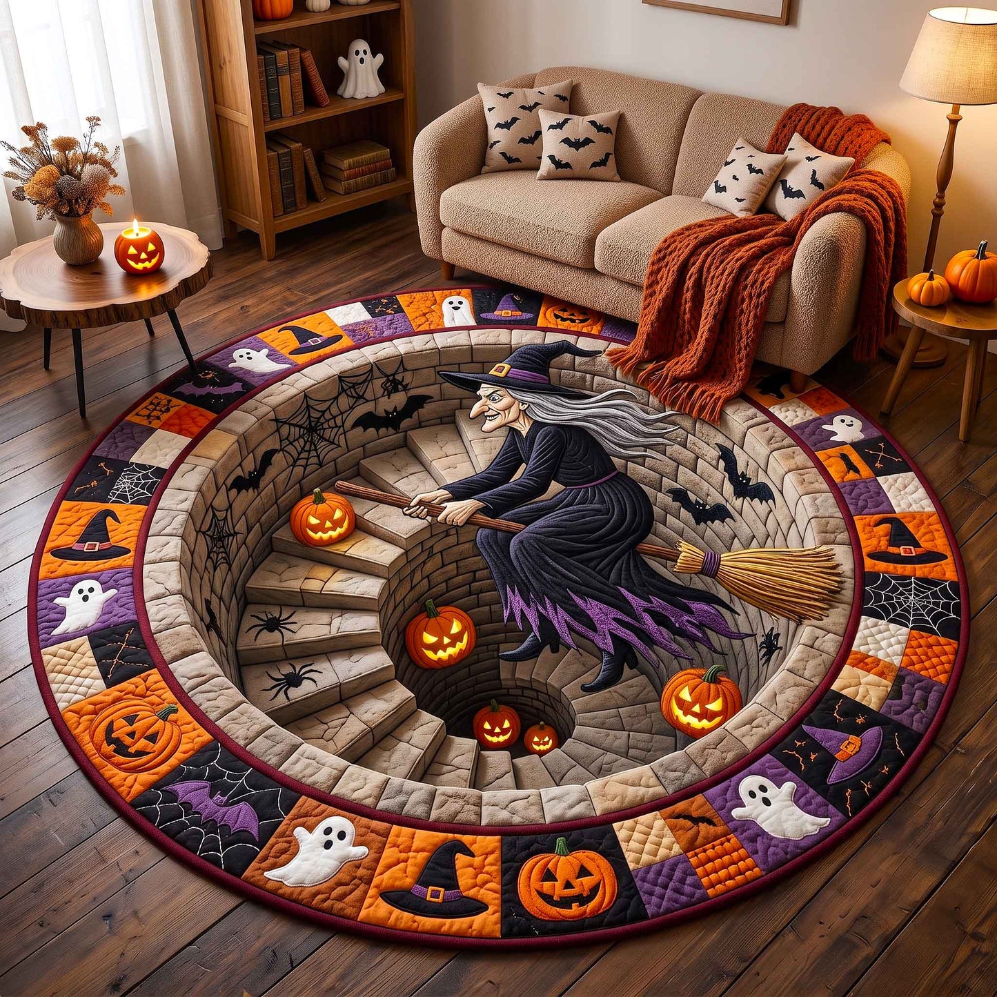 Wicked Witch Quilted Round Mat GFTOTP21006