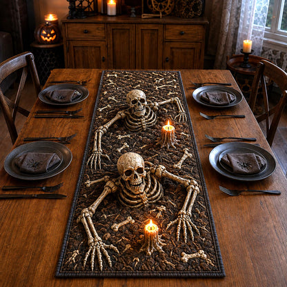 Skeleton Horror Quilted Table Runner GFTOTP21043
