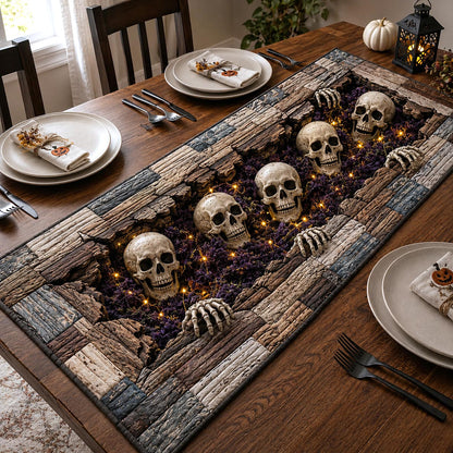 Skeleton Horror Quilted Table Runner GFTOTP21044