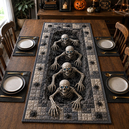 Skeleton Horror Quilted Table Runner GFTOTP21045