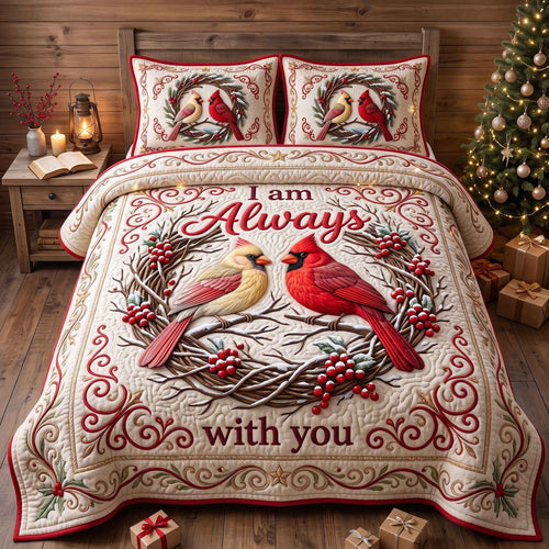 Cardinal Faith 3-Piece Quilted Bedding Set GFTOTP21049