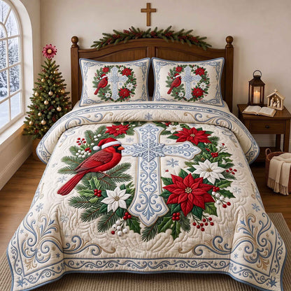 Cardinal Faith 3-Piece Quilted Bedding Set GFTOTP21051