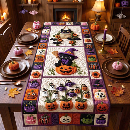 Spooky Crochet Quilted Table Runner GFTOTP21054