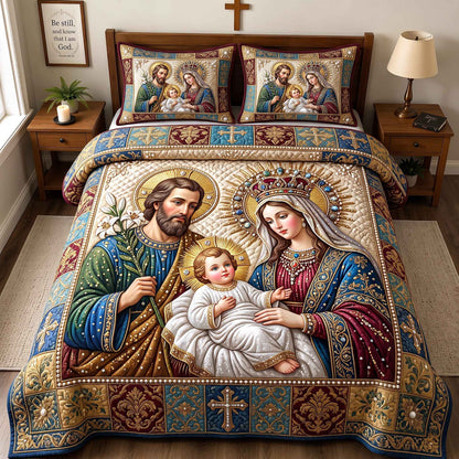 Pearl Holy Family 3-Piece Quilted Bedding Set GFTOTP21072
