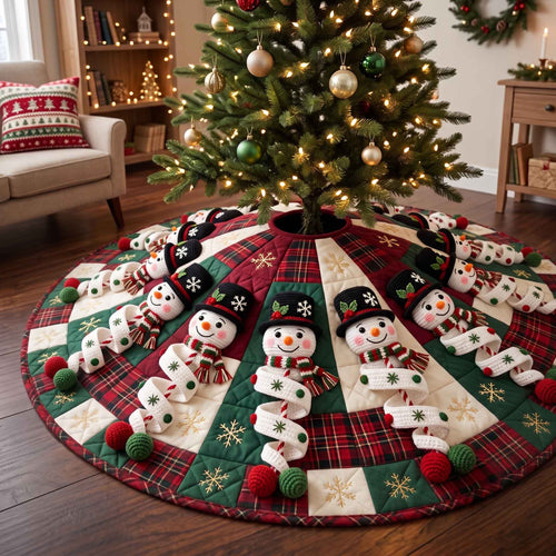 Festive Crochet Quilted Tree Skirt GFTOTP21090