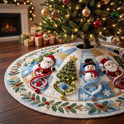 Festive Crochet Quilted Tree Skirt GFTOTP21092