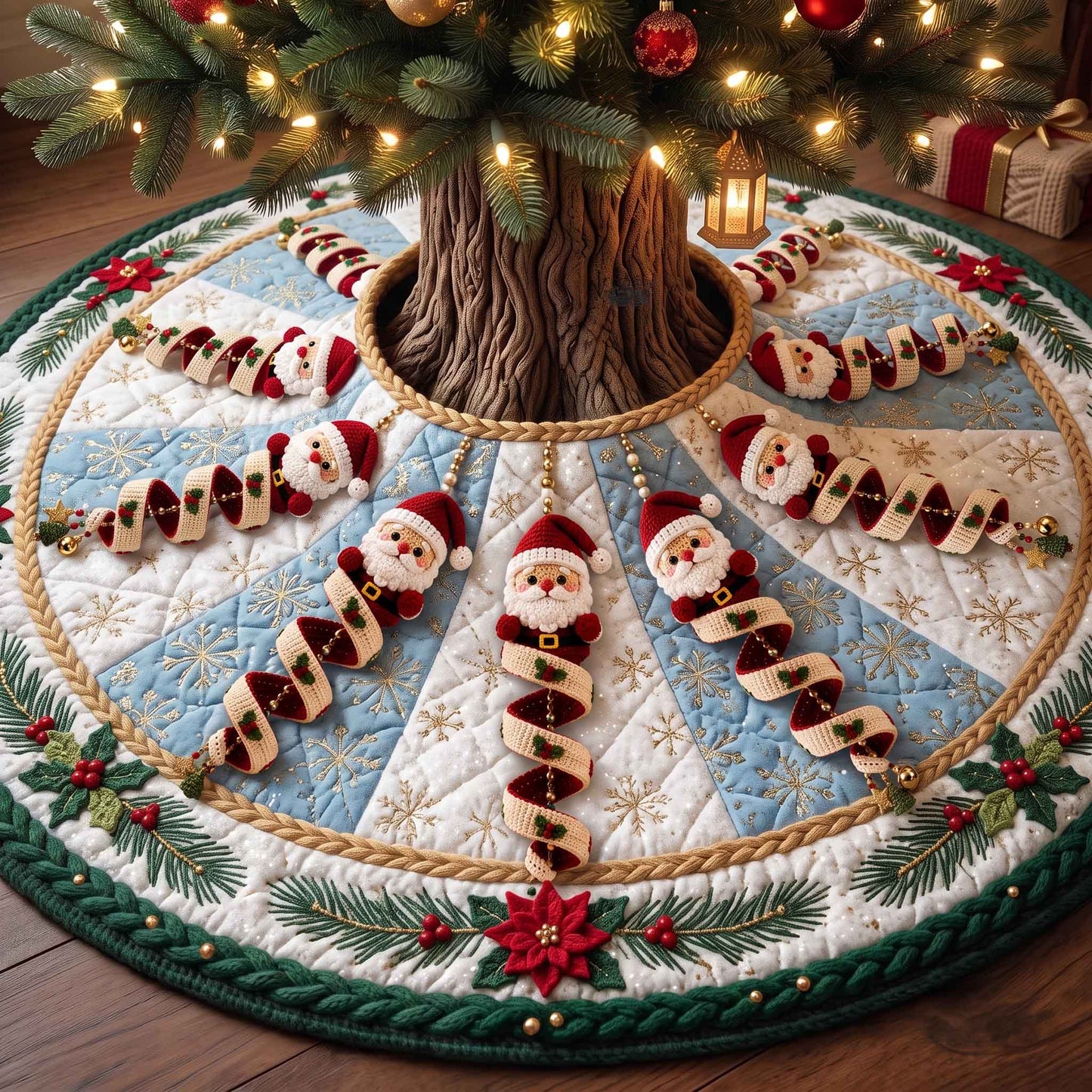 Festive Crochet Quilted Tree Skirt GFTOTP21094