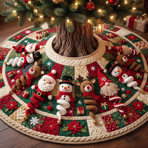 Festive Crochet Quilted Tree Skirt GFTOTP21095