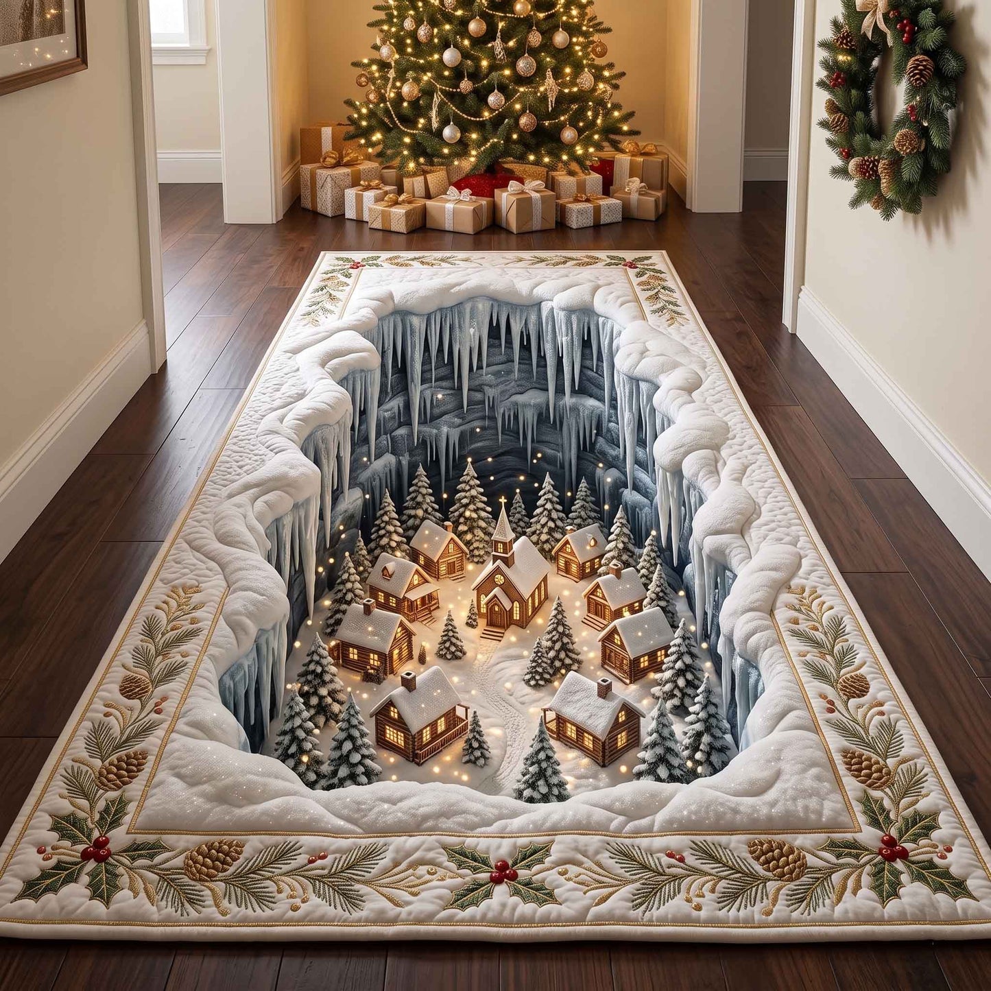 Yuletide Village Runner Rug GFTOTP21145